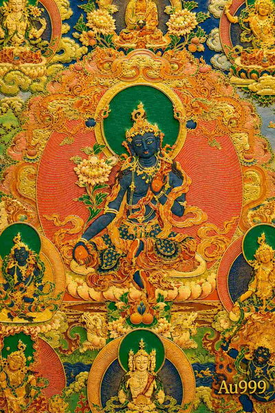 24K Gold Thangka