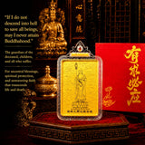 24K Gold Phone Sticker Dizang Bodhisattva Cultural Heritage and Protection Symbolism design by Master Xi