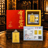 24K Gold Phone Sticker Dizang Bodhisattva Luxury Gift Box Packaging design by Master Xi