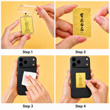24K Gold Phone Sticker Dizang Bodhisattva Easy Application Instructions design by Master Xi