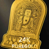 24K Gold Phone Sticker Sakyamuni Buddha Pure Gold Detail Texture design by Master Xi