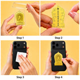 24K Gold Phone Sticker Sakyamuni Buddha Easy Application Instructions design by Master Xi