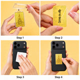 24K Gold Phone Sticker Samantabhadra Bodhisattva Easy Application Instructions design by Master Xi