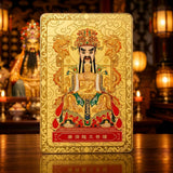 24K Gold Phone Sticker Wealth Dragon King ,Front View design by Master Xi