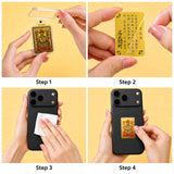24K Gold Phone Sticker Wealth Dragon King ,Easy Application Instructions design by Master Xi