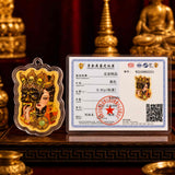 24K Gold Phone Sticker Wealth Tibetan Goddess ,Certificate of Authenticity design by Master Xi